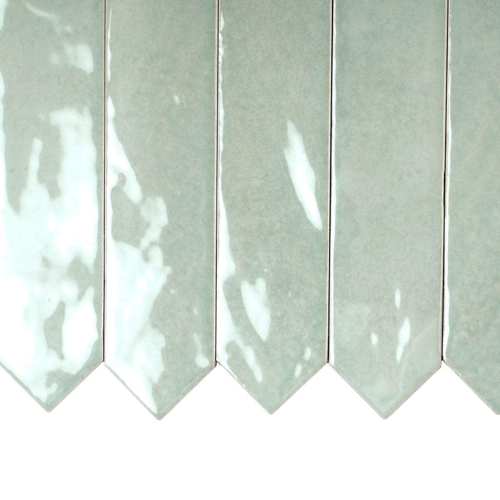 Picchetto Aqua Gloss Ceramic Picket Tile | Tile Club