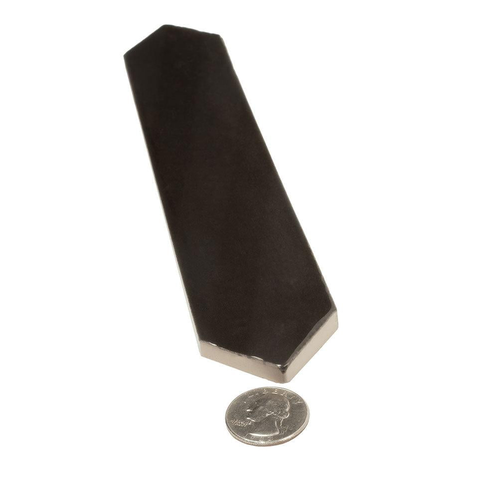 Picchetto Graphite Gloss Ceramic Picket Tile | Tile Club