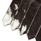 Picchetto Graphite Gloss Ceramic Picket Tile | Tile Club