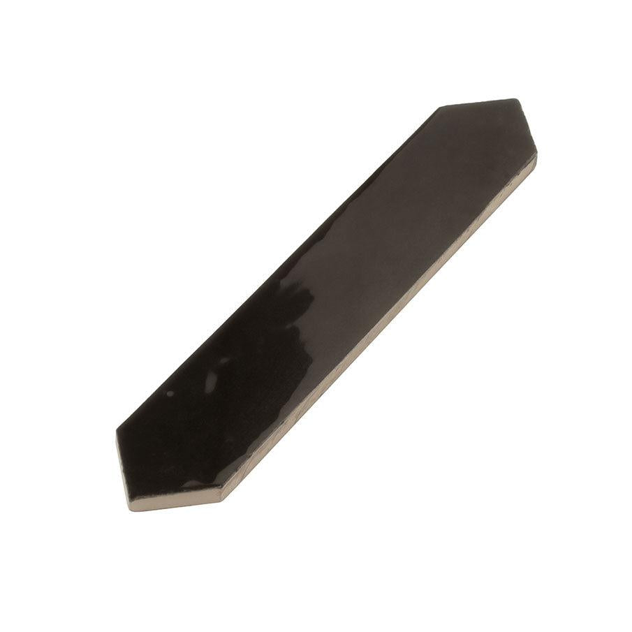 Picchetto Graphite Gloss Ceramic Picket Tile | Tile Club