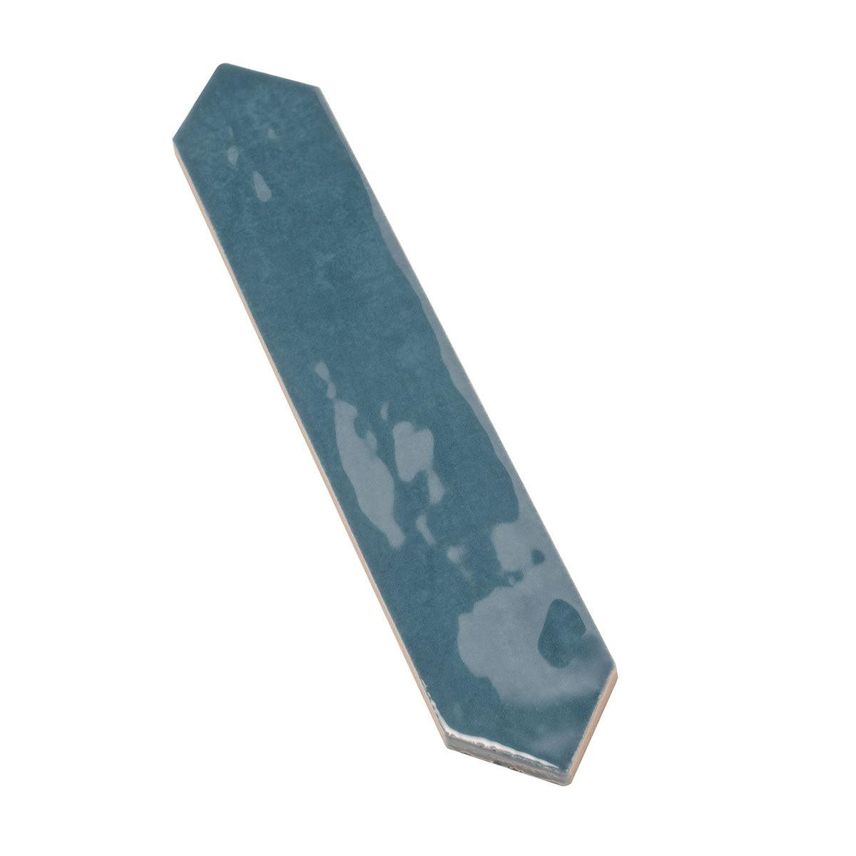 Picchetto Navy Gloss Ceramic Picket Tile | Tile Club