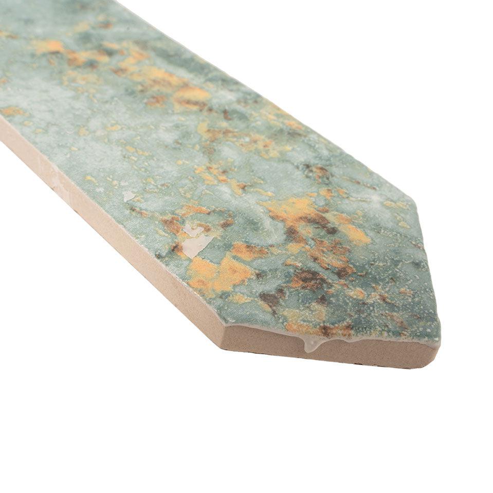 Picchetto Rustic Aqua Ceramic Picket Tile | Tile Club