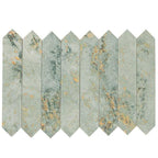 Picchetto Rustic Aqua Ceramic Picket Tile | Tile Club