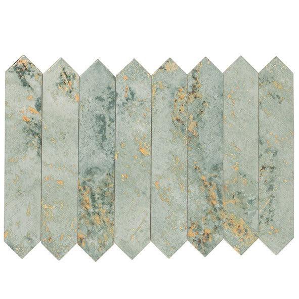 Picchetto Rustic Aqua Ceramic Picket Tile | Tile Club