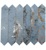 Picchetto Rustic Blue Ceramic Picket Tile