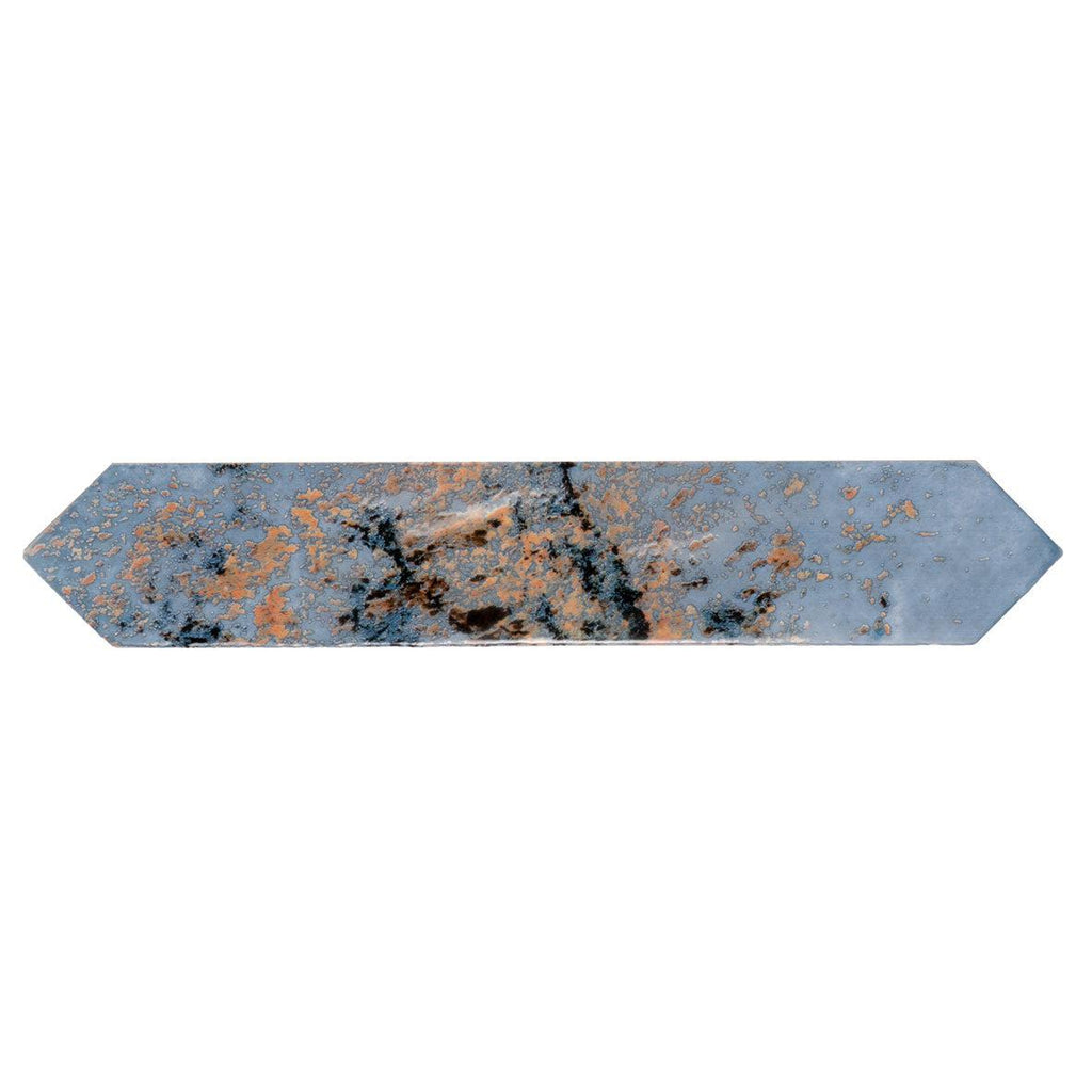 Picchetto Rustic Blue Ceramic Picket Tile | Tile Club