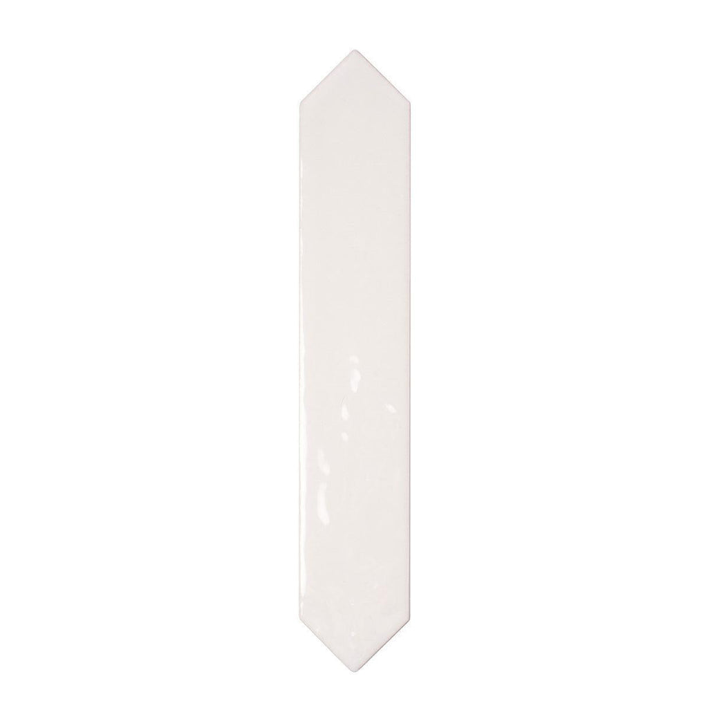 Picchetto White Gloss Ceramic Picket Tile | Tile Club