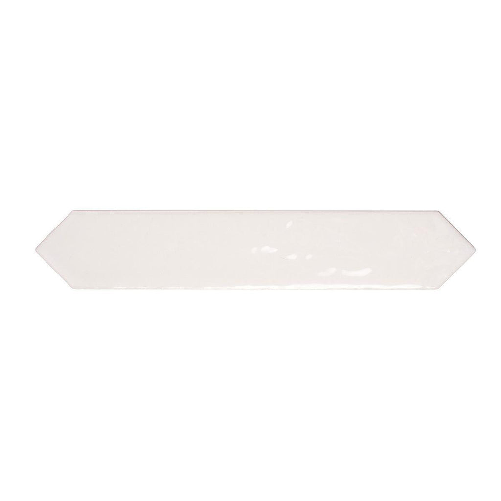 Picchetto White Gloss Ceramic Picket Tile | Tile Club