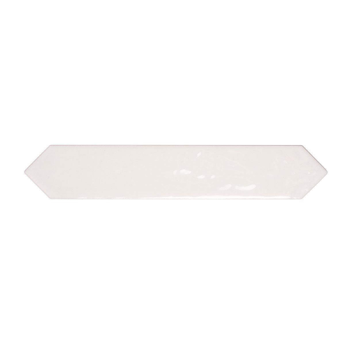 Picchetto White Gloss Ceramic Picket Tile | Tile Club