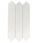 Picchetto White Matte Ceramic Picket Tile | Tile Club
