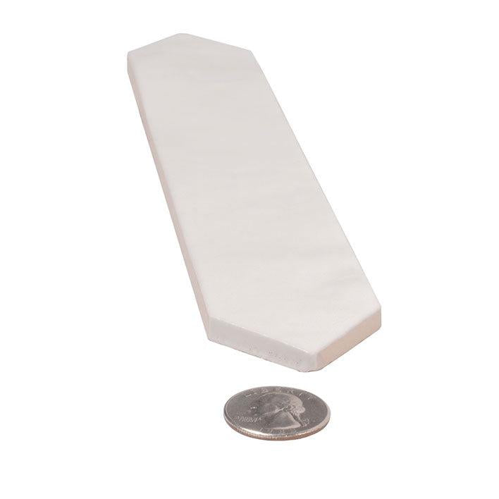 Picchetto White Matte Ceramic Picket Tile | Tile Club