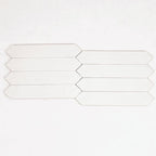 Picchetto White Matte Ceramic Picket Tile | Tile Club