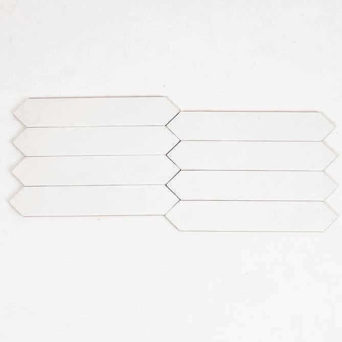 Picchetto White Matte Ceramic Picket Tile | Tile Club