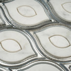 Evil Eye Carrara Marble Mosaic Tile | Tile Club