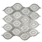 Evil Eye Carrara Marble Mosaic Tile | Tile Club
