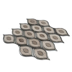 Evil Eye Wooden Beige Marble Mosaic Tile | Tile Club
