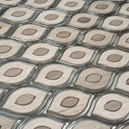 Evil Eye Wooden Beige Marble Mosaic Tile | Tile Club
