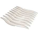 Waves Wooden Beige & Thassos Marble Mosaic Tile | Tile Club