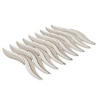 Waves Wooden Beige & Thassos Marble Mosaic Tile | Tile Club
