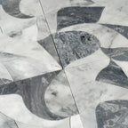 Excalibur Bardiglio & Carrara Marble Tile Waterjet | Tile Club