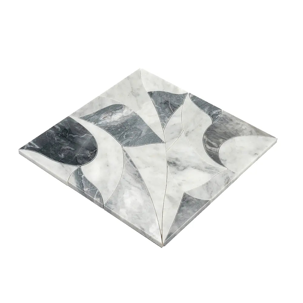 Excalibur Bardiglio & Carrara Marble Tile Waterjet | Tile Club