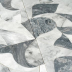 Excalibur Bardiglio & Carrara Marble Tile Waterjet | Tile Club