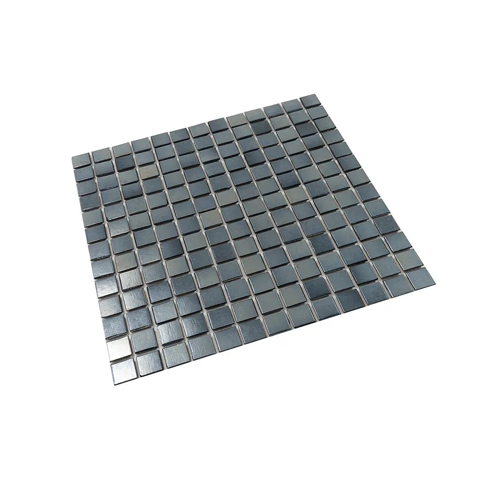 Pearly Denim Blue Squares Glass Pool Tile | Tile Club