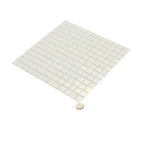 Bright Pearl Squares Glass Pool Tile | Tile Club