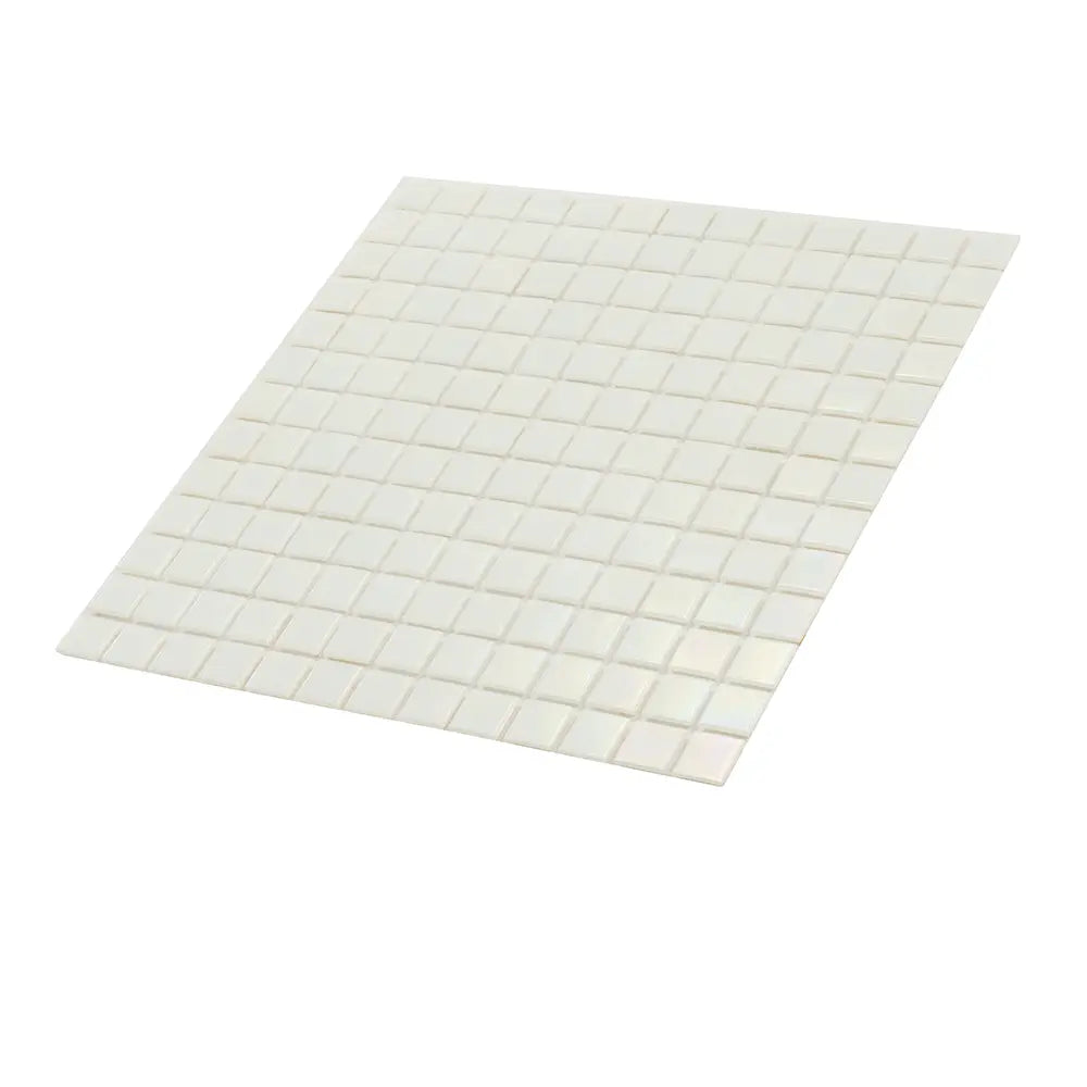 Bright Pearl Squares Glass Pool Tile | Tile Club