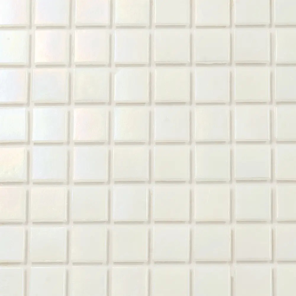 Bright Pearl Squares Glass Pool Tile | Tile Club