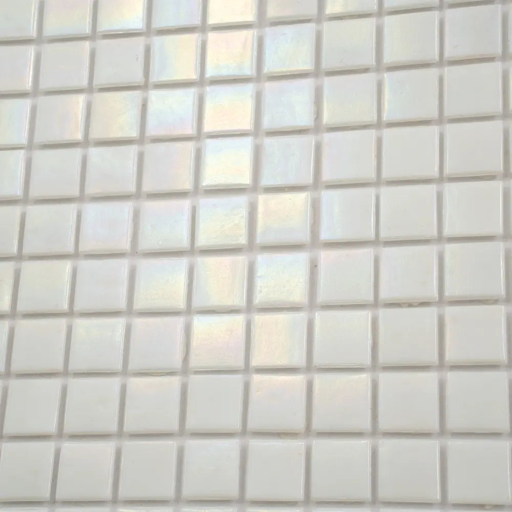 Misty Pearl Squares Glass Pool Tile | Tile Club