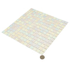 Misty Pearl Squares Glass Pool Tile | Tile Club