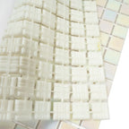 Misty Pearl Squares Glass Pool Tile | Tile Club