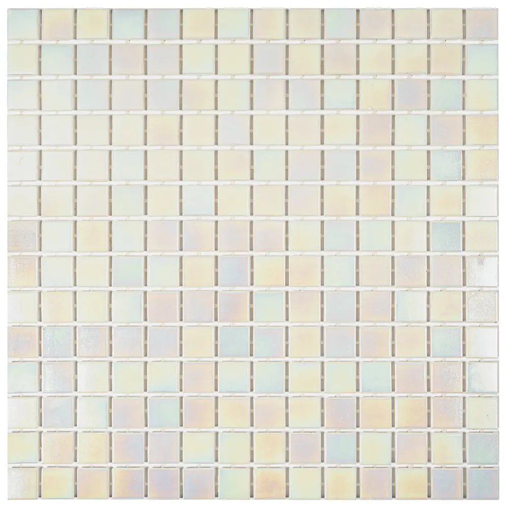 Misty Pearl Squares Glass Pool Tile | Tile Club