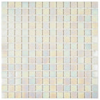 Misty Pearl Squares Glass Pool Tile | Tile Club