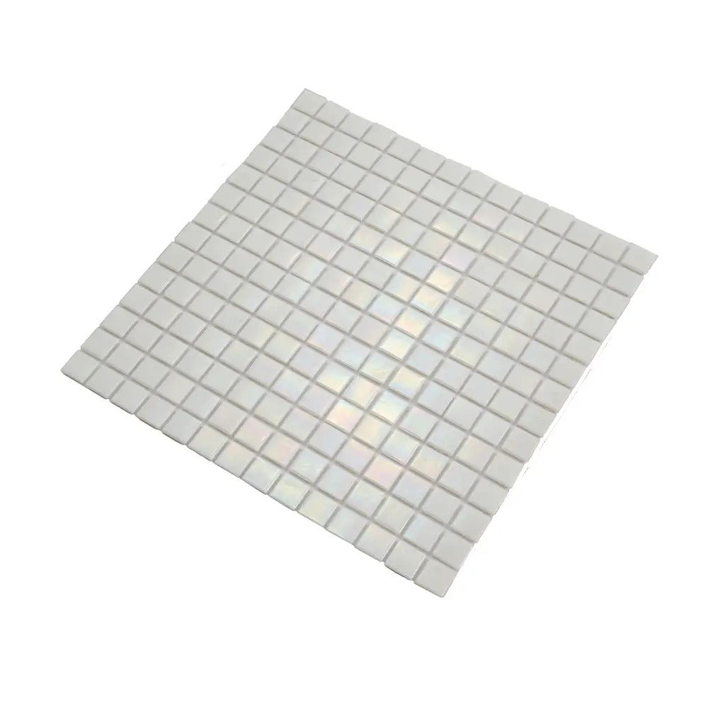 Misty Pearl Squares Glass Pool Tile | Tile Club