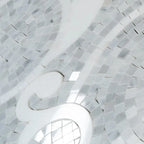 Villa Bianco Carrara & Thassos Micro Mosaic Tile | Tile Club