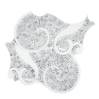 Villa Bianco Carrara & Thassos Micro Mosaic Tile | Tile Club