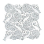 Villa Bianco Carrara & Thassos Micro Mosaic Tile | Tile Club
