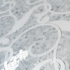Villa Bianco Carrara & Thassos Micro Mosaic Tile | Tile Club