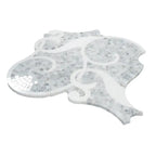 Villa Bianco Carrara & Thassos Micro Mosaic Tile | Tile Club