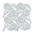 Villa Bianco Carrara & Thassos Micro Mosaic Tile | Tile Club