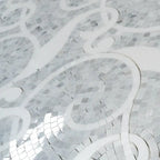 Villa Bianco Carrara & Thassos Micro Mosaic Tile | Tile Club