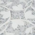 Floral Dream Bianco Carrara & Thassos Mosaic Tile | Tile Club