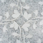 Floral Dream Bianco Carrara & Thassos Mosaic Tile | Tile Club