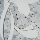 Floral Dream Bianco Carrara & Thassos Mosaic Tile