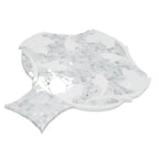 Floral Dream Bianco Carrara & Thassos Mosaic Tile | Tile Club