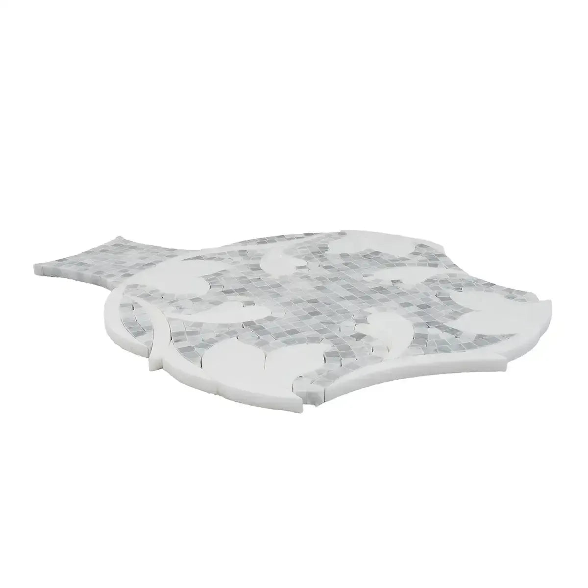 Floral Dream Bianco Carrara & Thassos Mosaic Tile | Tile Club