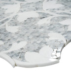 Floral Dream Bianco Carrara & Thassos Mosaic Tile | Tile Club
