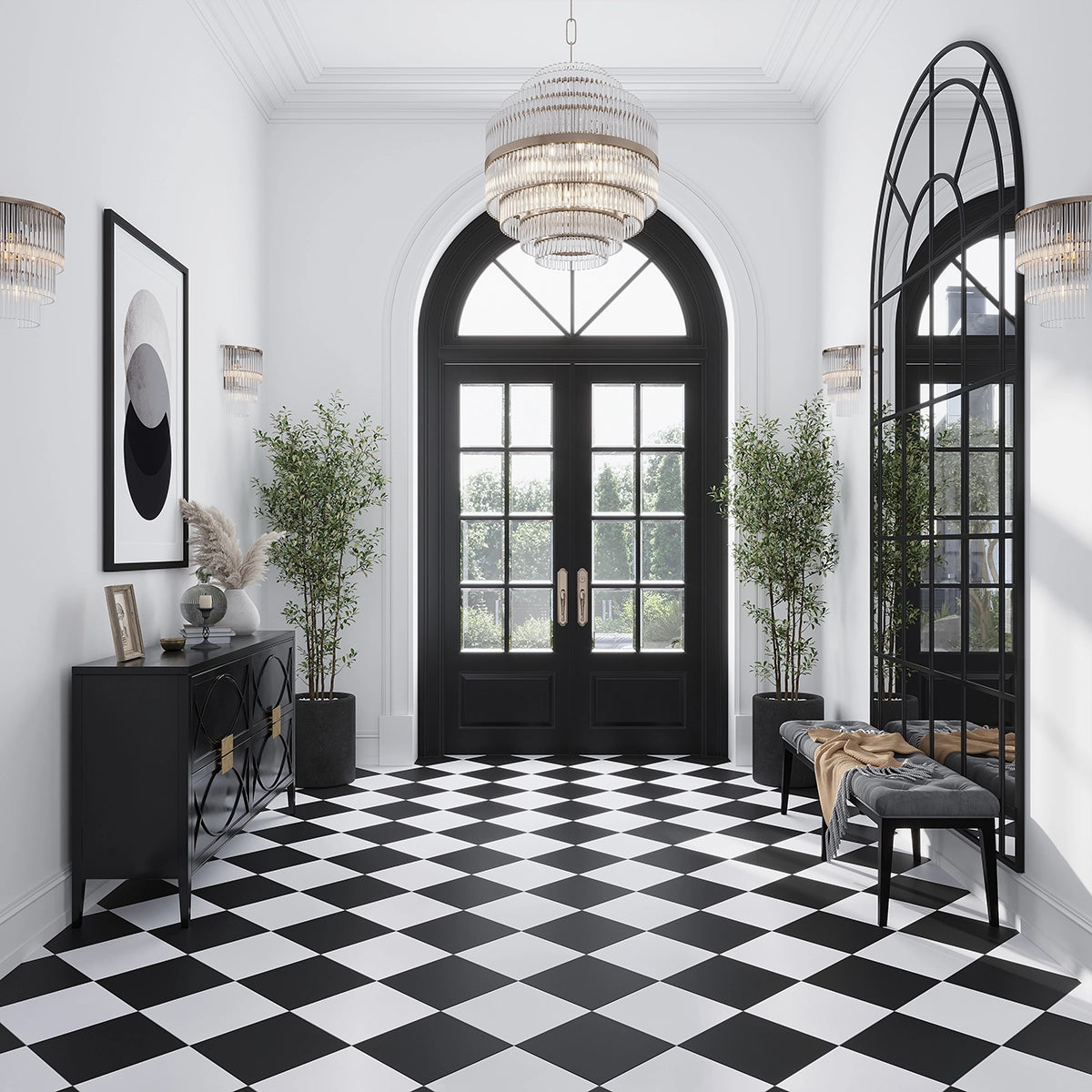 Duality Black 12x12 Porcelain Tile | Tile Club